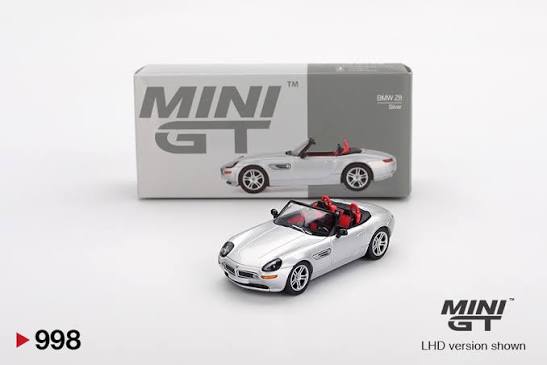 Mini GT 2003 BMW Z8, Titanium Silver 1:64