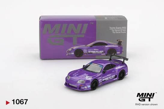 Mini GT 2014 Toyota Supra MK4 (A80) Top Secret GT-300, Top Secret Purple 1:64