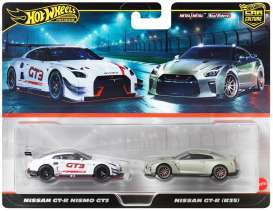 Hot Wheels Nissan GTR Nismo GT3 & 2017 Nissan GTR *Premium 2-Pack* 1:64