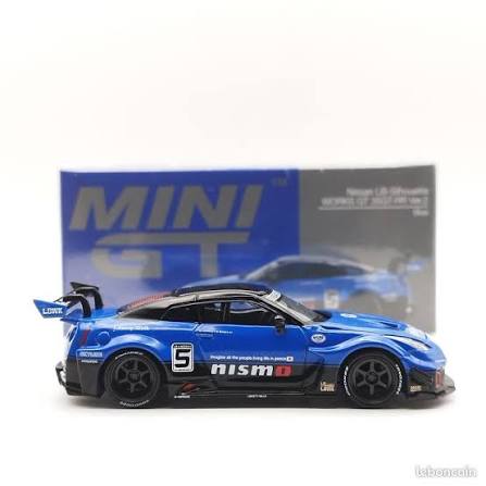 Mini GT 2025 Nissan GTR R35 LB-Silhouette Works GT, Blue 1:64