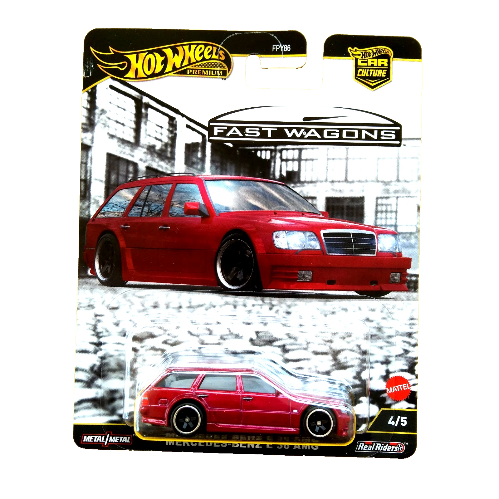 Hot Wheels Mercedes-Benz E 36 AMG *Fast Wagons*, Red 1:64