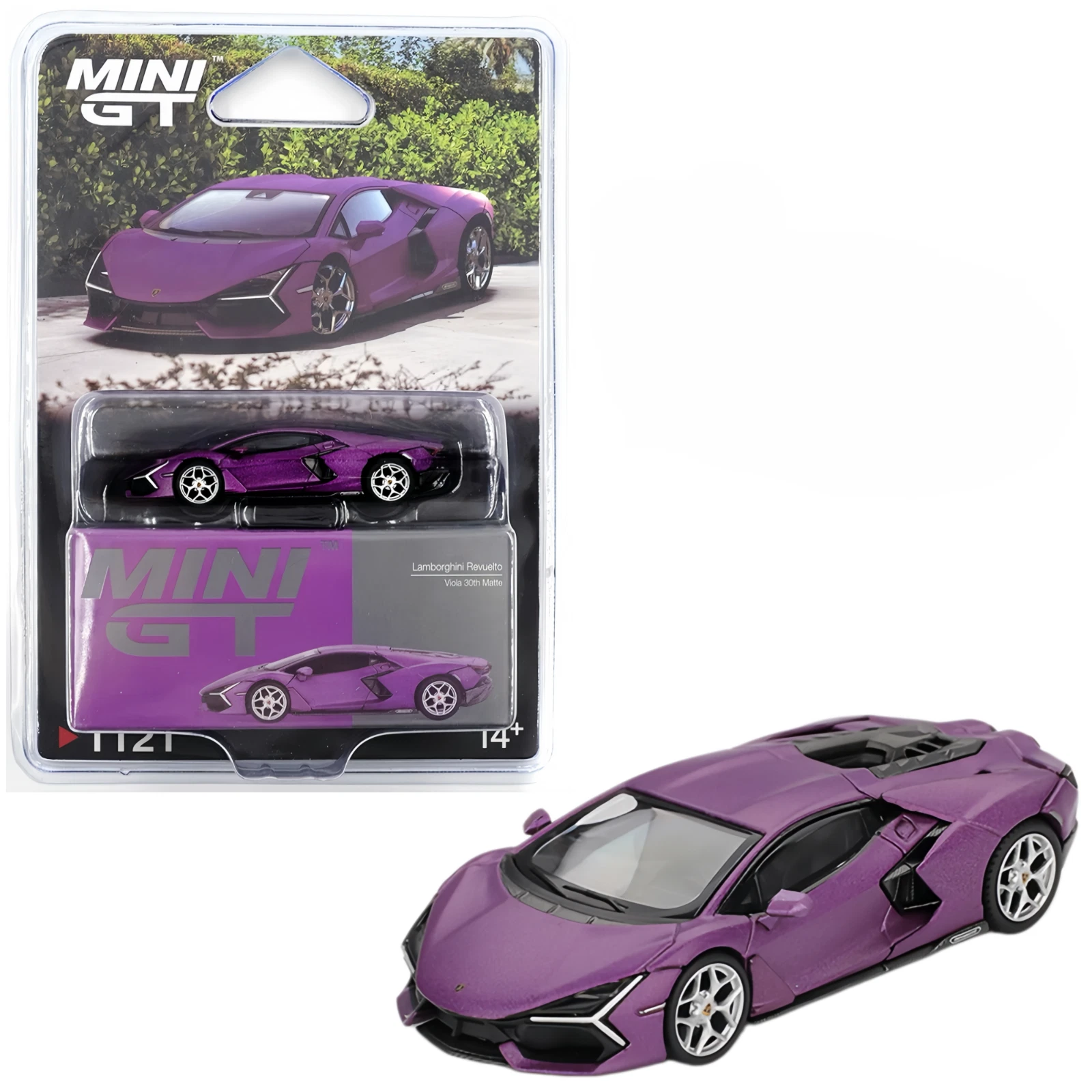 Mini GT 2024 Lamborghini Revuelto, Viola 30th Matte 1:64