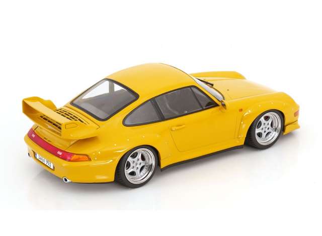 KK-Scale 1996 Porsche 911 (993) GT2 With Speedline-Rims , Yellow 1:18