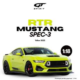 GT-Spirit 2025 Rtr Mustang Spec-3 *Resin Serie*, Yellow 1:18