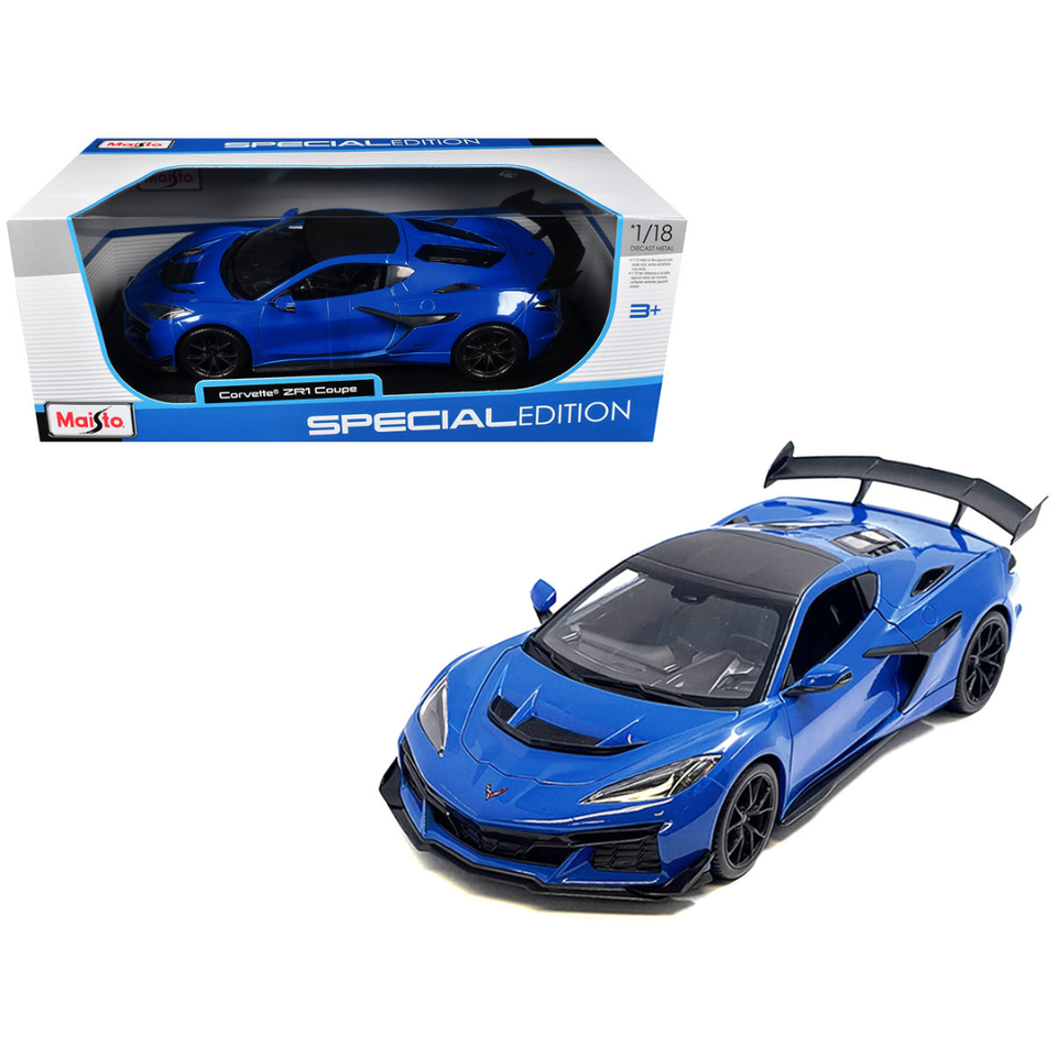 Maisto 2025 Chevrolet Corvette ZR1, Blue Metallic 1:18