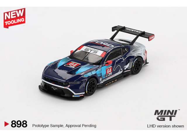 Mini GT 2024 Ford Mustang GT3 #64 Ford Multimatic Motorsports Daytona 24 Hrs, Various 1:64
