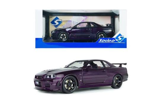 Solido 1999 Nissan Skyline (R34) GT-R Z Tune, Midnight Purple 1:18