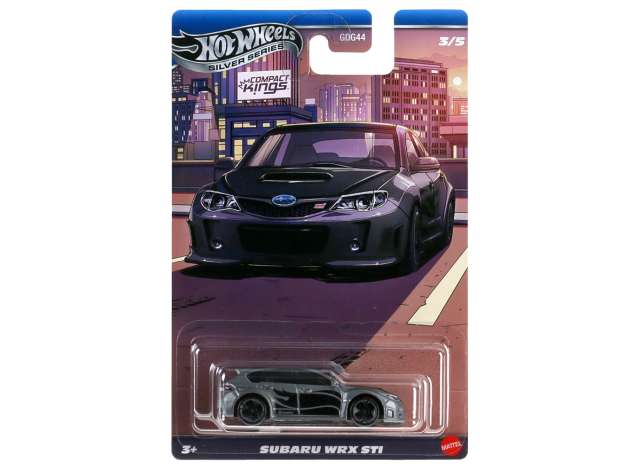 Hot Wheels JKX59 Subaru Impreza WRX, silver/black 1:64