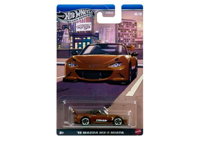Hot Wheels JKX56 2015 Mazda MX-5 Miata, brown 1:64