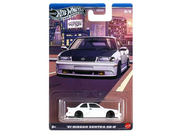 Hot Wheels JKX60 1991 Nissan Sentra SE-R, white 1:64
