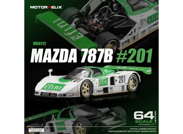 Motorhelix Mazda 787B, green/white 1:64