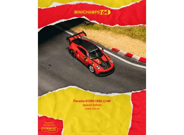 Tarmac 2025 Porsche GT3RS (992.1), manthey racing red 1:64