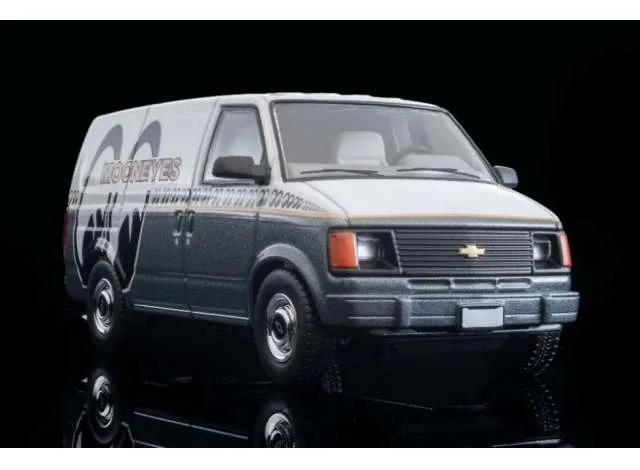 1:64 1994 Chevrolet Astro Van *MOONEYES*, white/gray 1:64