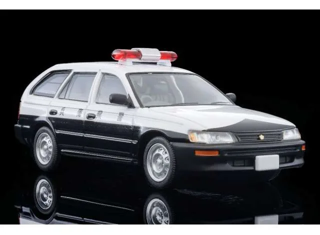 1:64 Toyota Corolla Van Police Car (Hyogo Pref Police), white/black 1:64