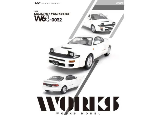 WORKS Toyota Celica GT Four ST185, white 1:64