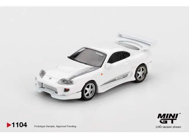 Mini GT 2014 Toyota Supra MK4 (A80) Veilside Combat V-I, white pearl metallic 1:64