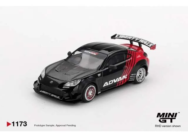 Mini GT 2025 Toyota GR86 LB Nation *Advan*, black/red 1:64