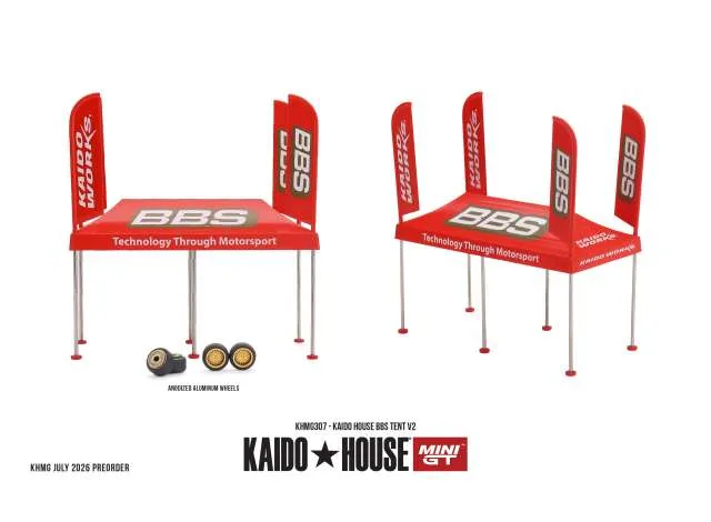 Mini GT 2026 Kaido House Tent BBS V2, red 1:64
