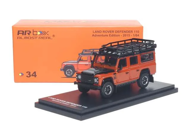 Almost Real 2015 Land Rover Defender 110 Adventure Edition, orange 1:64