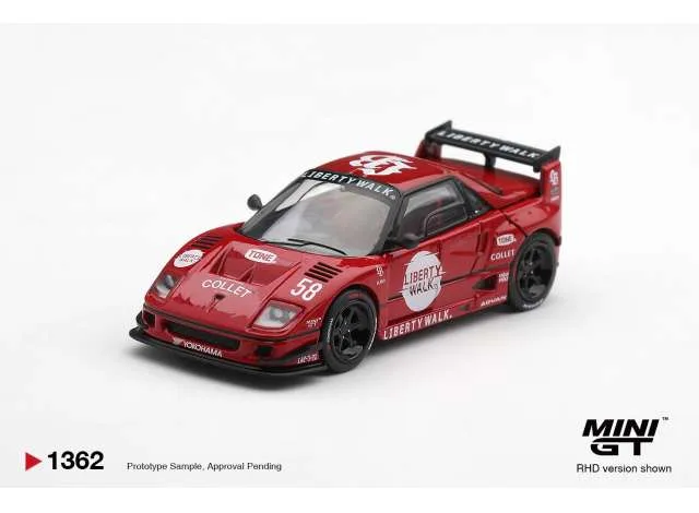 Mini GT 2026 Mazda AZ-1 Liberty Walk LB40 Hinomarij, red 1:64