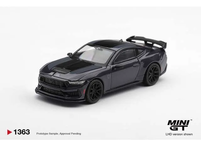 Mini GT 2025 Ford Mustang Dark Horse, blue ember 1:64