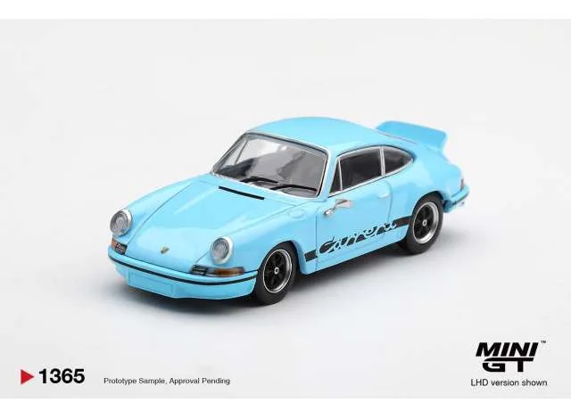 Mini GT 1973 Porsche 911 (911) Carrera RS 2.7, gulf blue 1:64