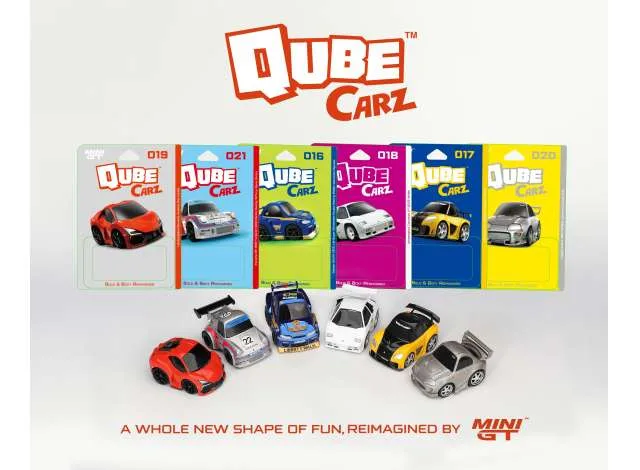 Mini GT 2026 Qube Carz Version 4 Assortement of 6, various 1:64
