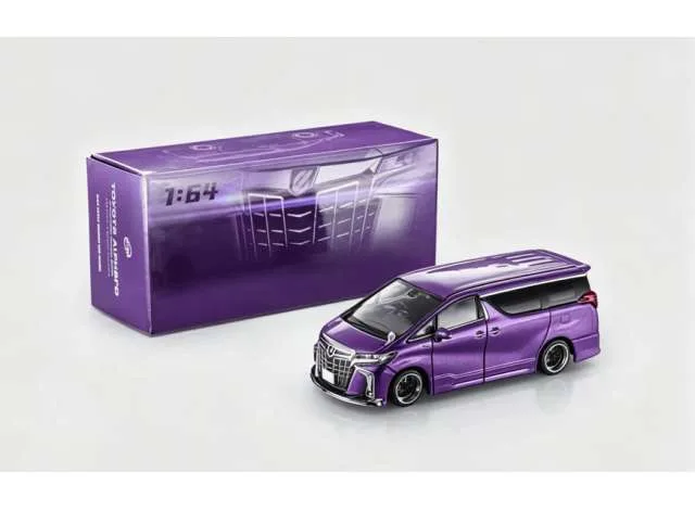ModelModel Toyota Alphard Customized Version, andrea metalic purple 1:64