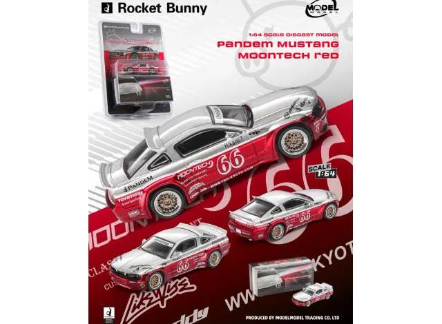 ModelModel Pandem Mustang, moontech red 1:64