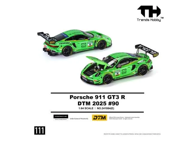 Trends Hobby 2025 Porsche 911 GT3 R DTM #90, green 1:64