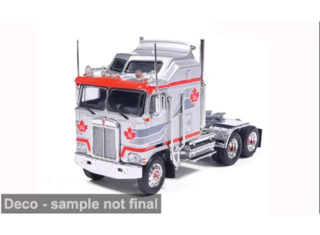 IXO America 1976 Kenworth K100 Aerodyne Canada 25, grey/red 1:64