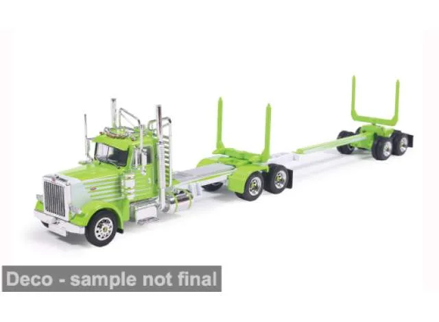 IXO America Peterbilt Logging Truck, green 1:64