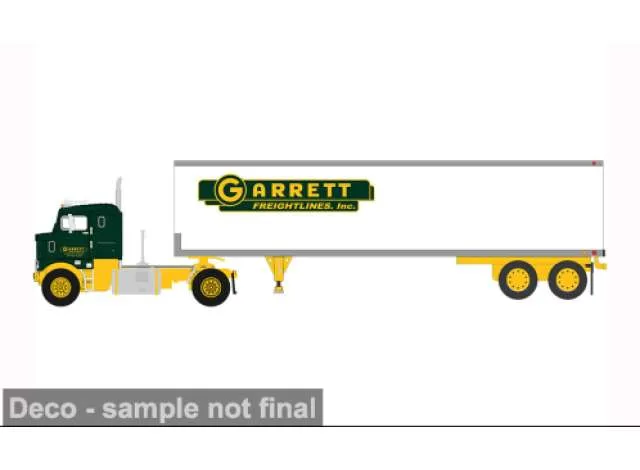 IXO America 1950 Kenworth Bullnose *Garrett Freightlines*, white/green/yellow 1:64