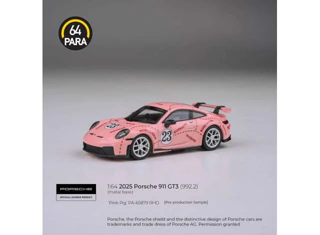 Para64 2026 Porsche 911 GT3 (992.2) *Pink Pig*, pink 1:64