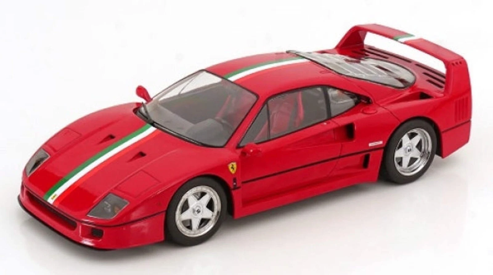 KK-Scale Ferrari F40 Italia Design With Red Seats, Red/white/green 1:18