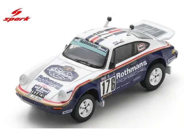 Spark 1984 Porsche 953 #176 R.Megte/D.Lemoyne Winner Paris-Dakar Rally, white/blue 1:64