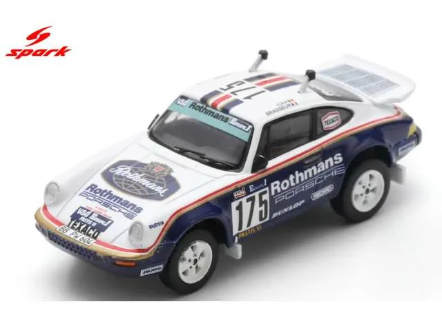 Spark 1984 Porsche 953 #175 J.Ickx/C.Brasseur Paris-Dakar Rally, white/blue 1:64
