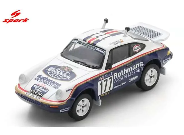 Spark 1984 Porsche 953 #177 R.Kussmaul/E.Lerner Paris-Dakar Rally, white/blue 1:64