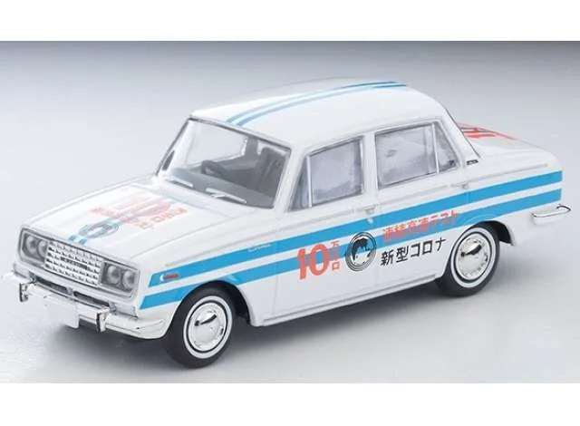 Tomica Limited Vintage Toyopet Corona 1500 DX Continuous High Speed Test car, white/blue 1:64