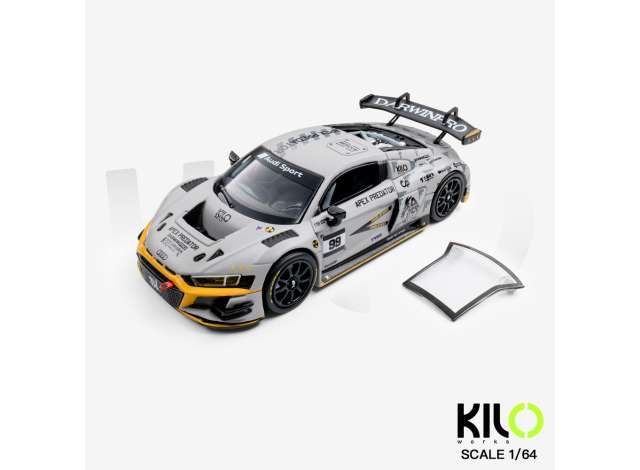 KILOWorks Audi R8 LMS GT3 EVO II, grey 1:64