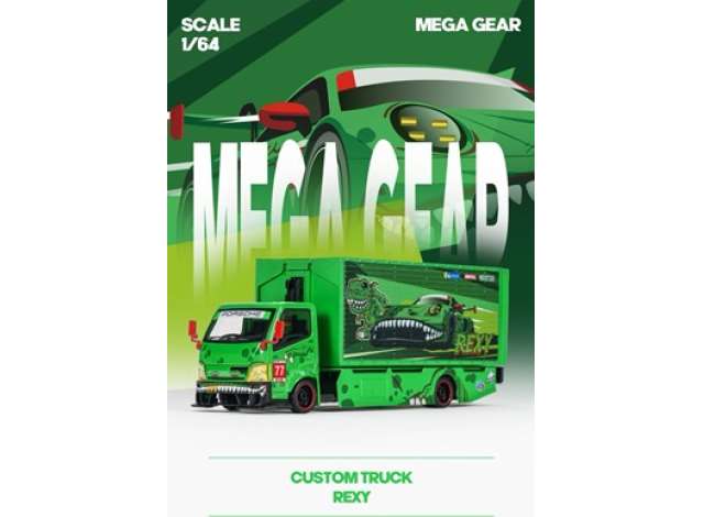 Mega Gear Custom Box Truck, green 1:64