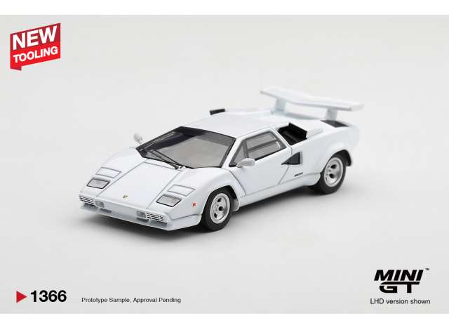 Mini GT 1982 Lamborghini Countach LP500S, bianco 1:64