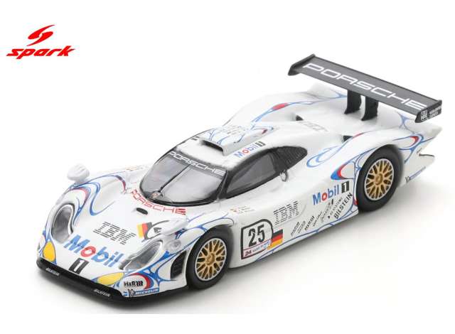 Spark 1998 Porsche 911 GT1 #25 B.Wollek/J.Müller/U.Alzen 2nd Le Mans 24H, white 1:64
