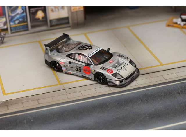 Street Weapon F40 #58 Zamac, silver 1:64