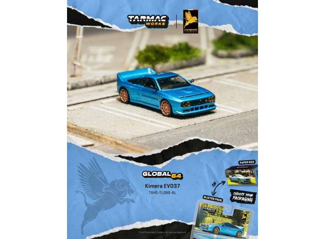 Tarmac 2021 Kimera EVO37, blue 1:64