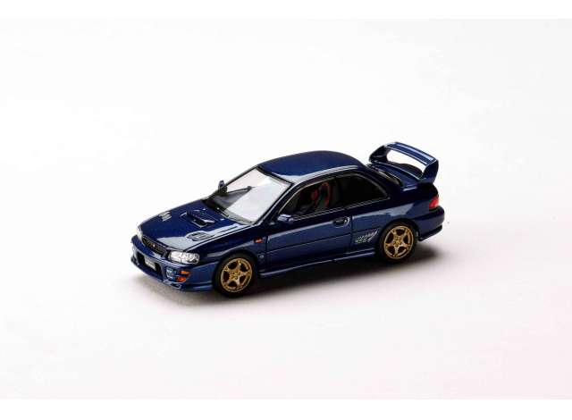 Hobby Japan Subaru Impreza PURE SPORTS COUPE WRX type R STi Version, gran blue mica 1:64