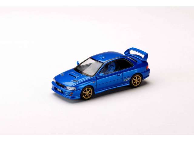 Hobby Japan Subaru Impreza PURE SPORTS COUPE WRX type R STi Version, sonic blue (mica) 1:64