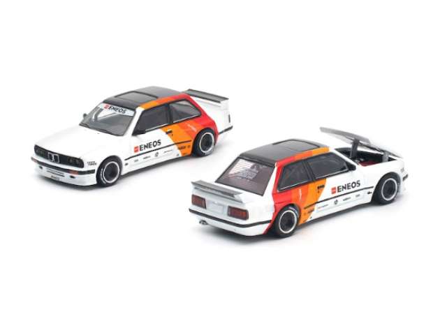 Pop Race Limited Pandem E30, white/orange/red 1:64