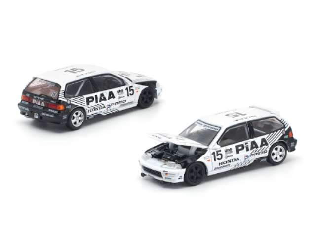 Pop Race Limited 1991 Honda Civic (EF9) #15 JTC InterTEC, white/black 1:64